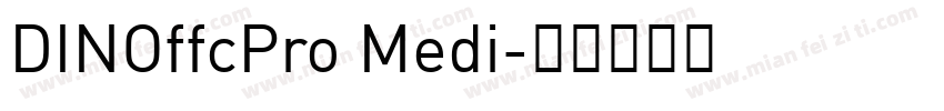 DINOffcPro Medi字体转换